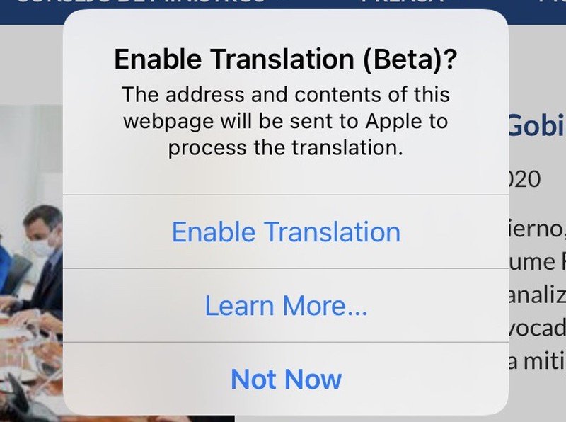 iOS 14教程：Safari浏览器如何翻译网页？