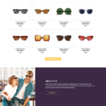 时尚眼镜企业官网网站模板110
