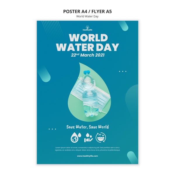 世界水日PSD广告海报318
