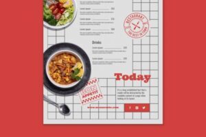 新餐厅菜单海报模板404