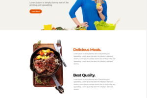 健康营养美食宣传网站模板106