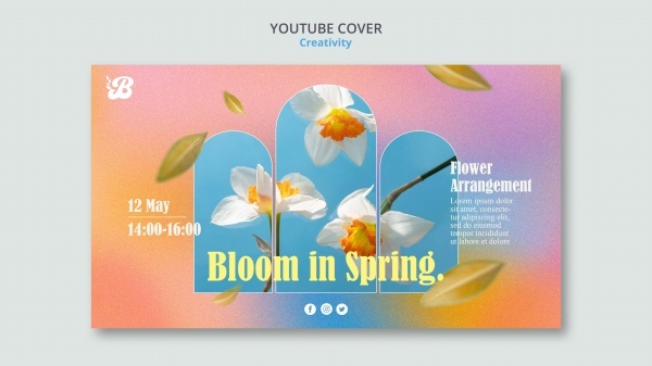 春季花卉观赏期宣传横幅125