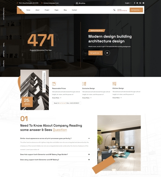 现代建筑设计服务公司网站模板1217