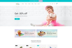 HTML5儿童玩具商城网站模板211