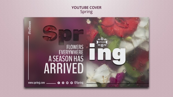  春季youtube封面模板307