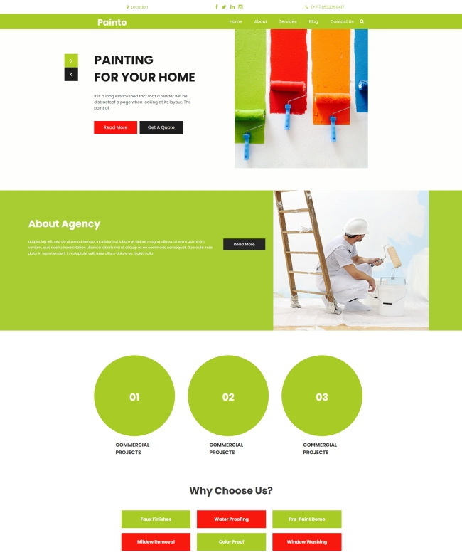 HTML5现代家居装潢公司网站模板321