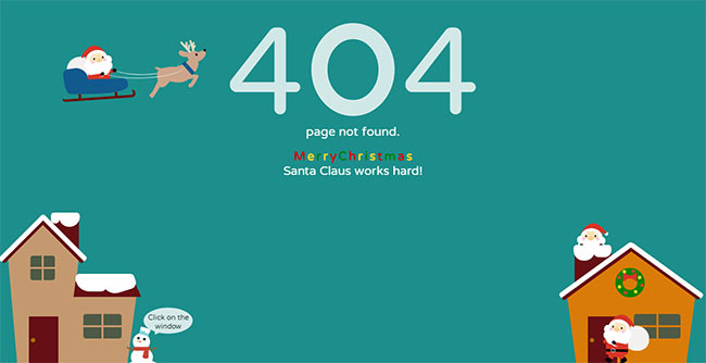 圣诞节主题404错误模板330