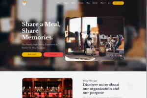 西式高档餐厅宣传服务网站模板526