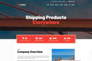 货运船运公司宣传网站模板531