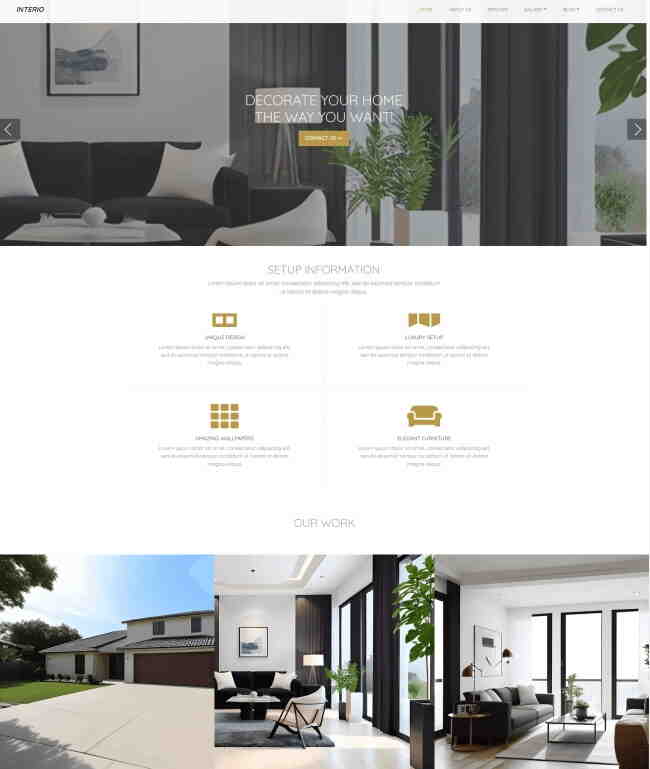 家居装修设计行业公司网站模板802