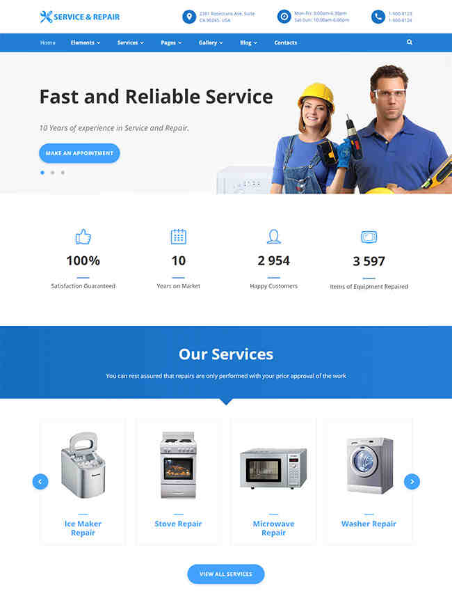 家电器械维修企业网站模板103