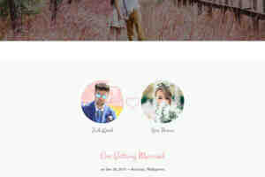 粉色婚庆婚礼展示网站模板1129