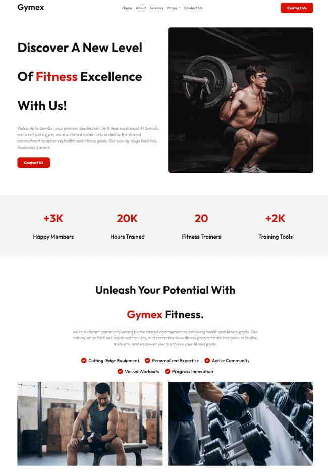 HTML5运动健身机构宣传网站模板311