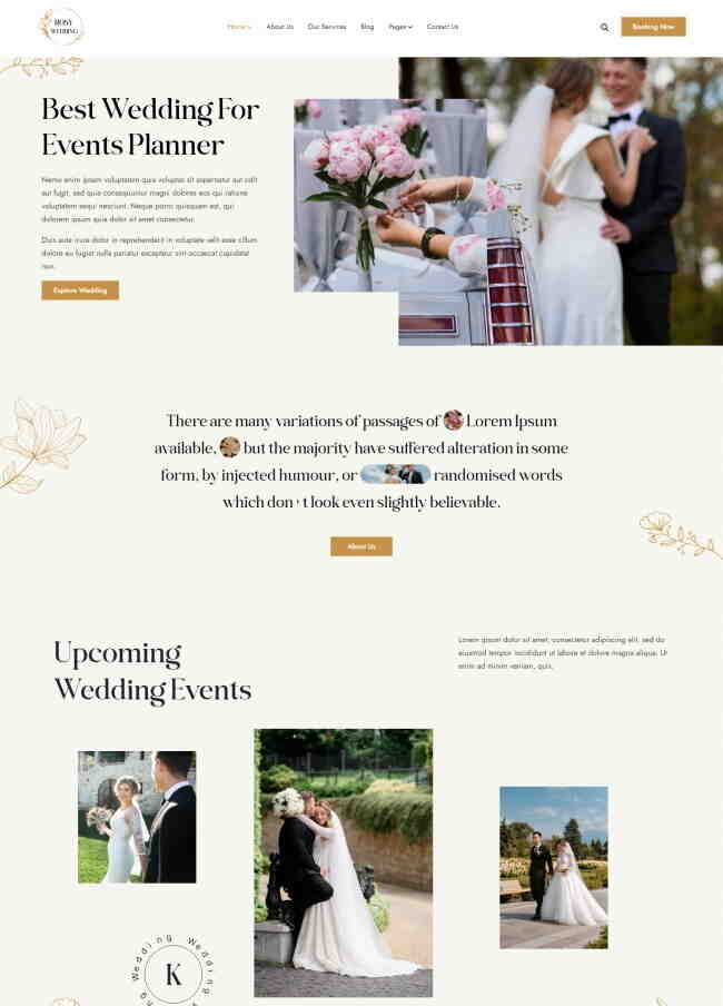 婚礼活动策划服务公司网站模板424